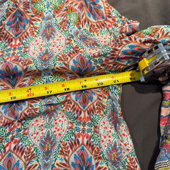 Sundance Colorful Peasant Blouse Medium 100% Modal - Picture 4 of 4